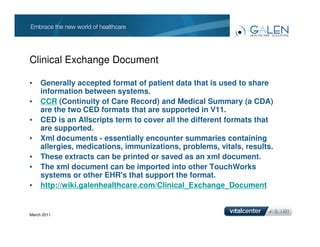 Clinical Exchange Document Interface Webcast