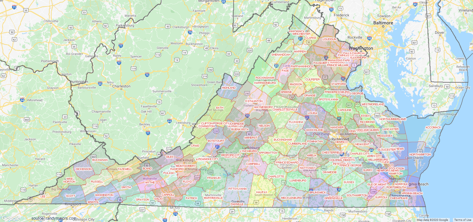 Georgia County Map Medium Image Shown On Google Maps