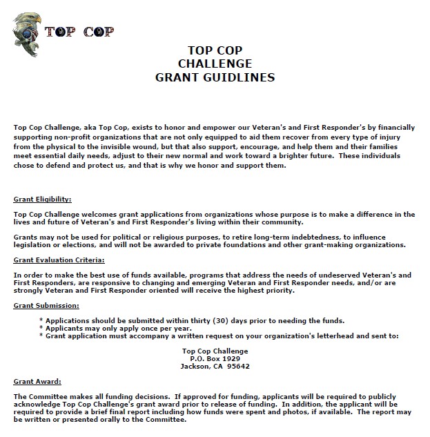 Grant Guidelines