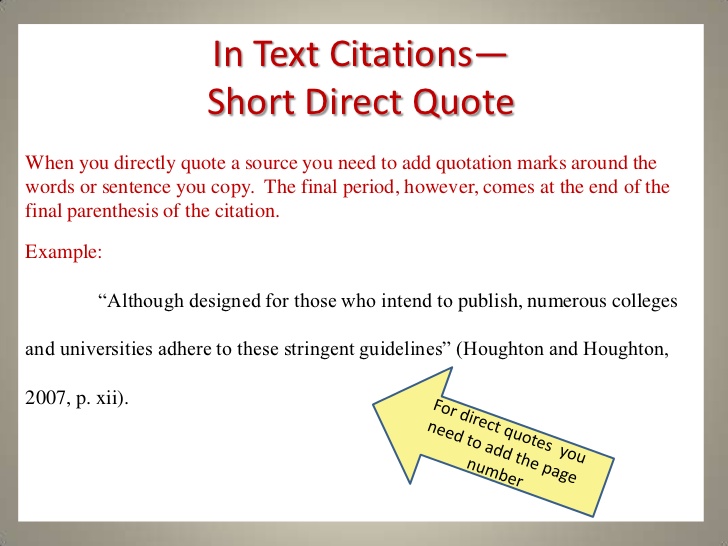 In Text Citations Using Apa Endnote Example Centricnaa