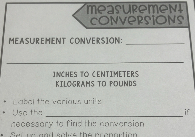 Units Measurement: Solve 1000S Conversions